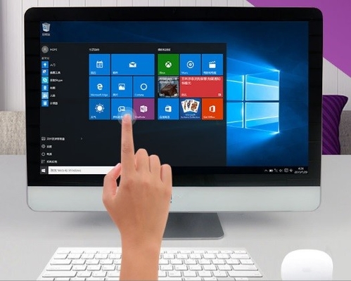 CPU I3 / I5 / I7 AIO 터치스크린 PC 8G RAM 64G HD Difinition 1920x1080