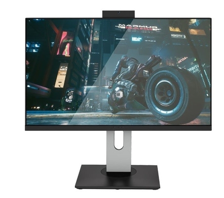16G 램 I3 AIO 데스크톱 PC 벽에 장착된 곡선 AIO PC 카메라 1920x1080