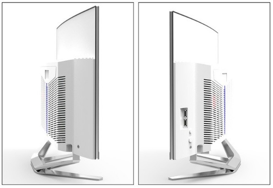 I5 - 2670 아날로그 입출력 게임 PC 24는 컴퓨터 실버 화이트로 단번에 조금씩 움직입니다