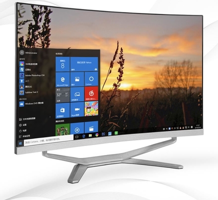27인치 Win11 커브드 블랙 AIO 데스크톱 PC I5 16G RAM 1920x1080 고해상도