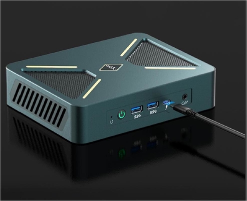검은색/은하색 0.3Kg 미니 PC 데스크톱 호스트 128G 스토리지 업그레이드 가능한 와이파이/CPU/OS
