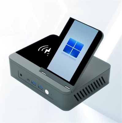 검은색/은하색 0.3Kg 미니 PC 데스크톱 호스트 128G 스토리지 업그레이드 가능한 와이파이/CPU/OS